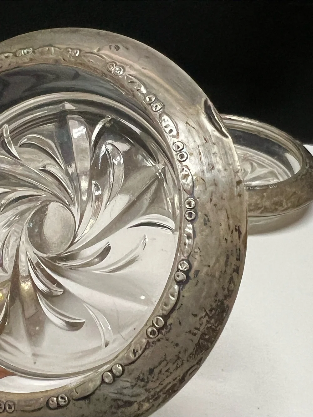 Vintage Set 4 Amston Sterling Silver Coasters